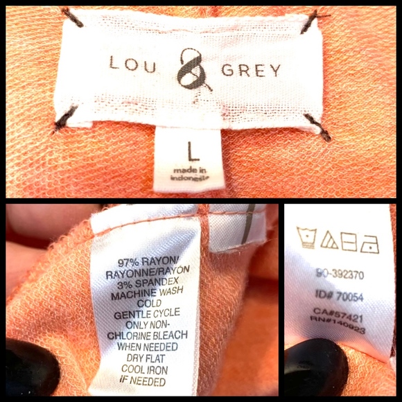 Lou & Grey Women's Hi-Low Tunic Tee Coral  Large - Picture 4 of 6